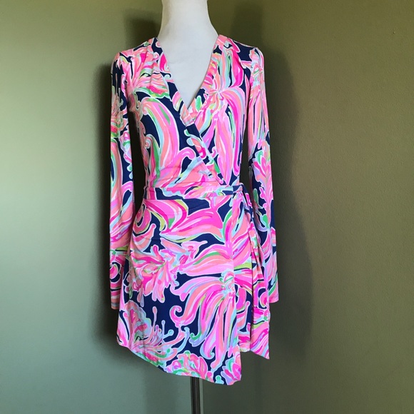 Lilly Pulitzer Pants - Lilly Pulitzer Tiki Wrap Romper Size XS